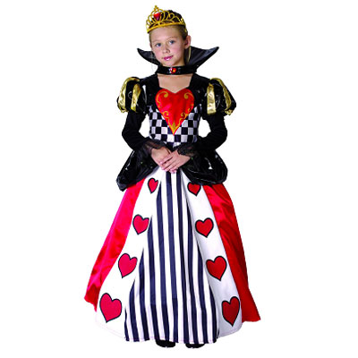 Детский маскарадный костюм "Червовая королева" Рост: 134-140 см Состав Платье, нижняя юбка, корона инфо 2167j.